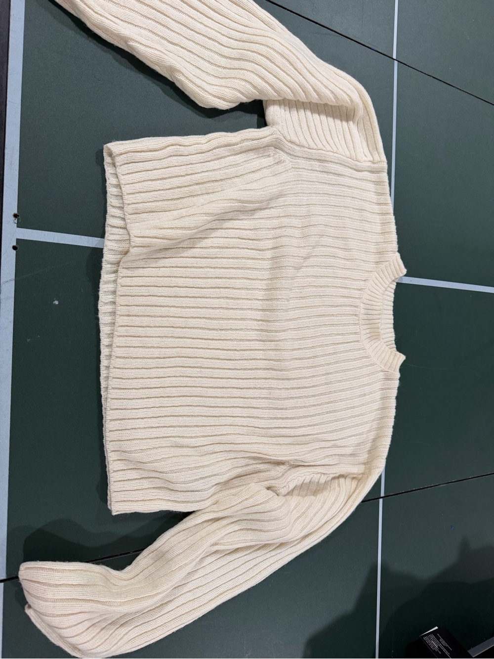 Crewneck ribbed sweater